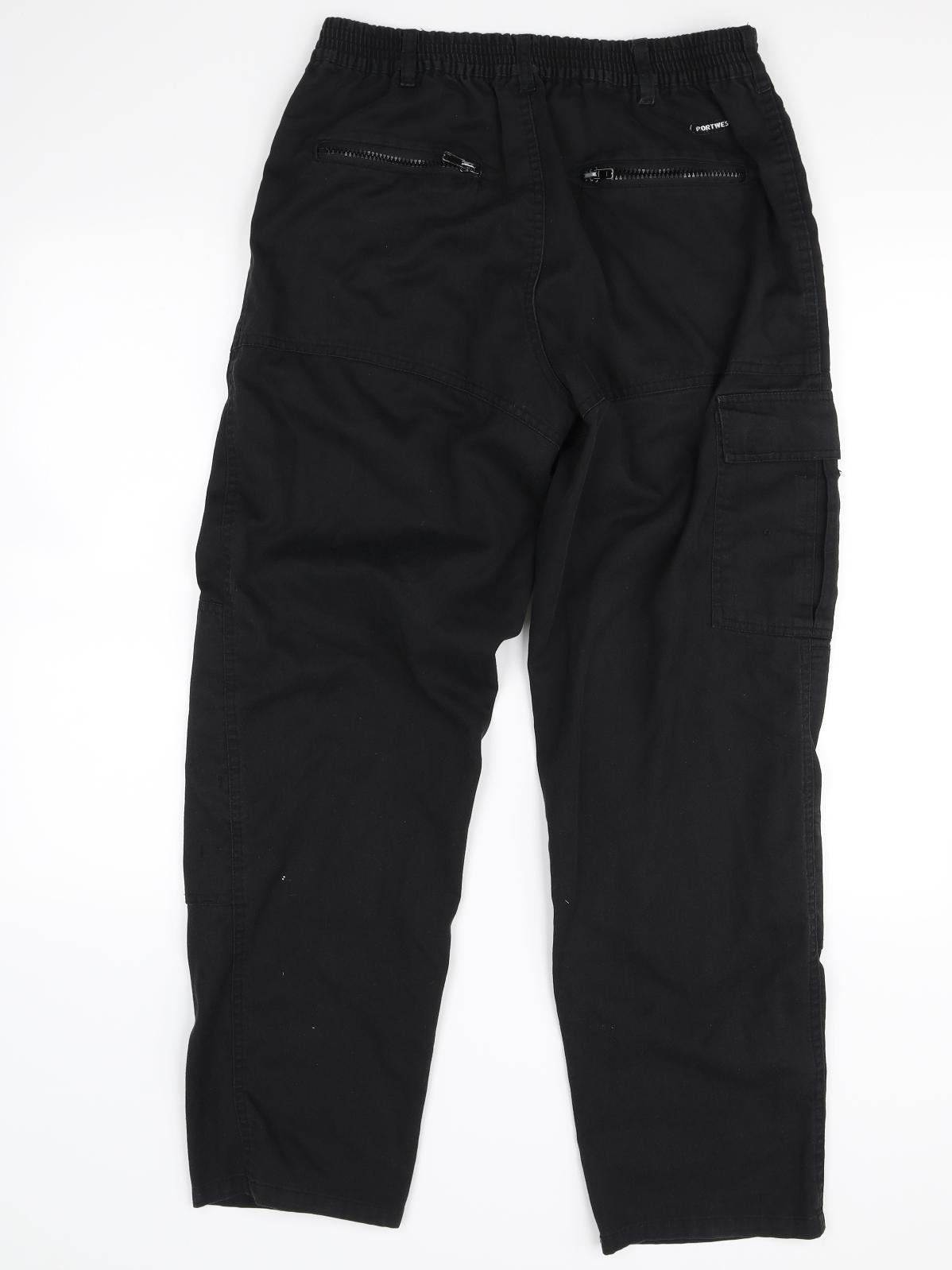 Preworn Mens Black   Trousers  Size M L28 in