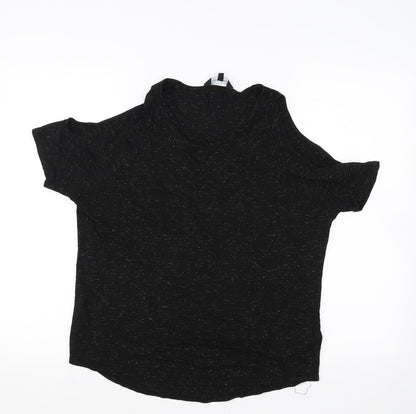 Womens UK Size 12 New Look Black Basic T-Shirt