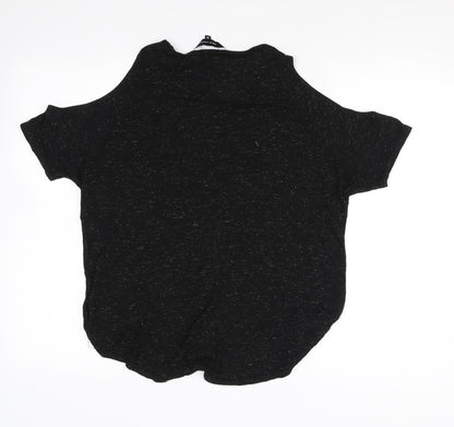 Womens UK Size 12 New Look Black Basic T-Shirt