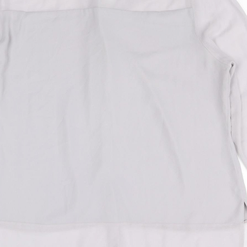 Womens UK Size 18 Bonmarche Grey Basic Button-Up