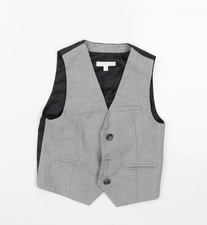 Occasion Boys Grey   Gilet Blazer Size 3 Years