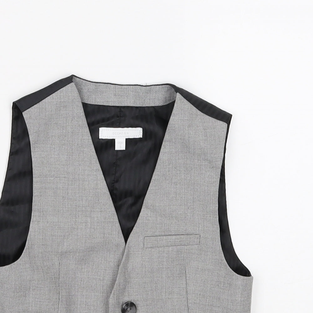Occasion Boys Grey   Gilet Blazer Size 3 Years
