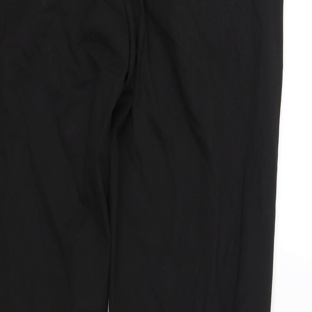 Womens UK Size 36 in Preworn Regular Fit Dress Pants Black Trousers