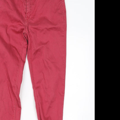 denim& co Womens Red   Skinny Jeans Size 12 L28 in