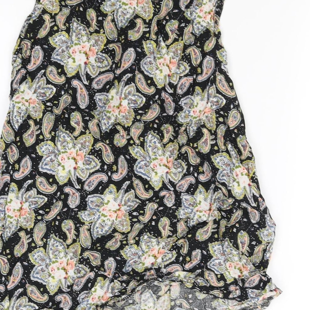 Womens UK Size S Krisp Black Basic Blouse
