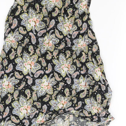 Womens UK Size S Krisp Black Basic Blouse