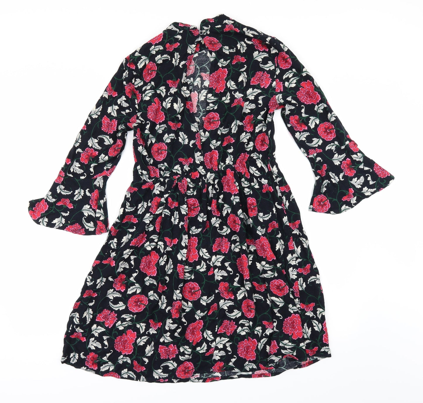 Atmosphere Womens Black Floral  Fit & Flare  Size 8