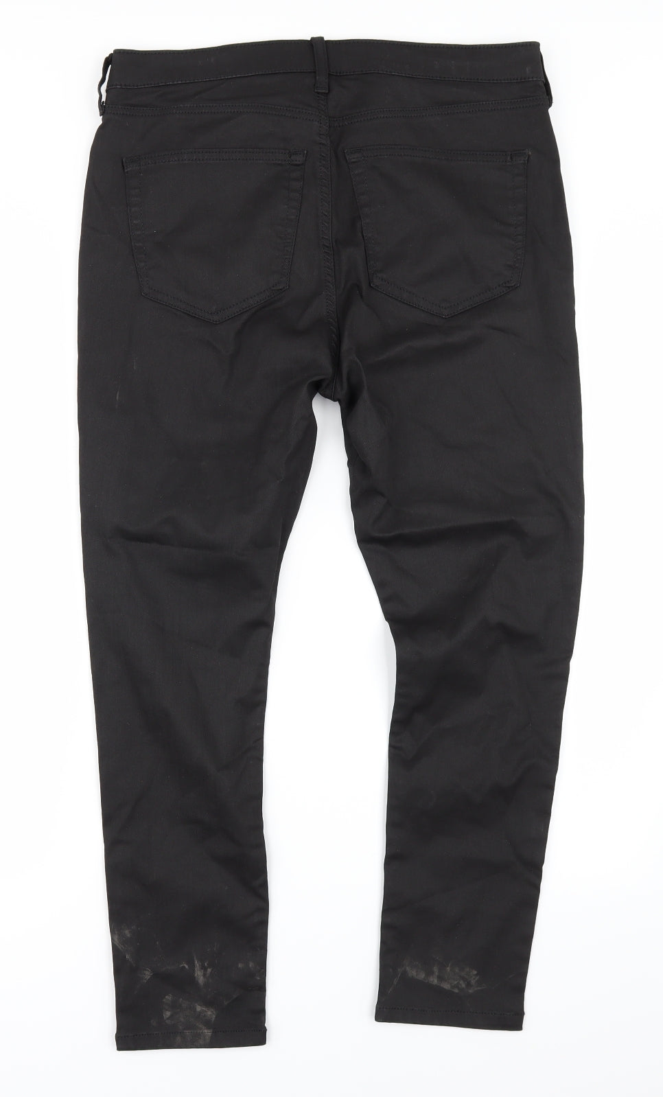 Womens UK Size 34 in Preworn Regular Fit Straight Black Jeans