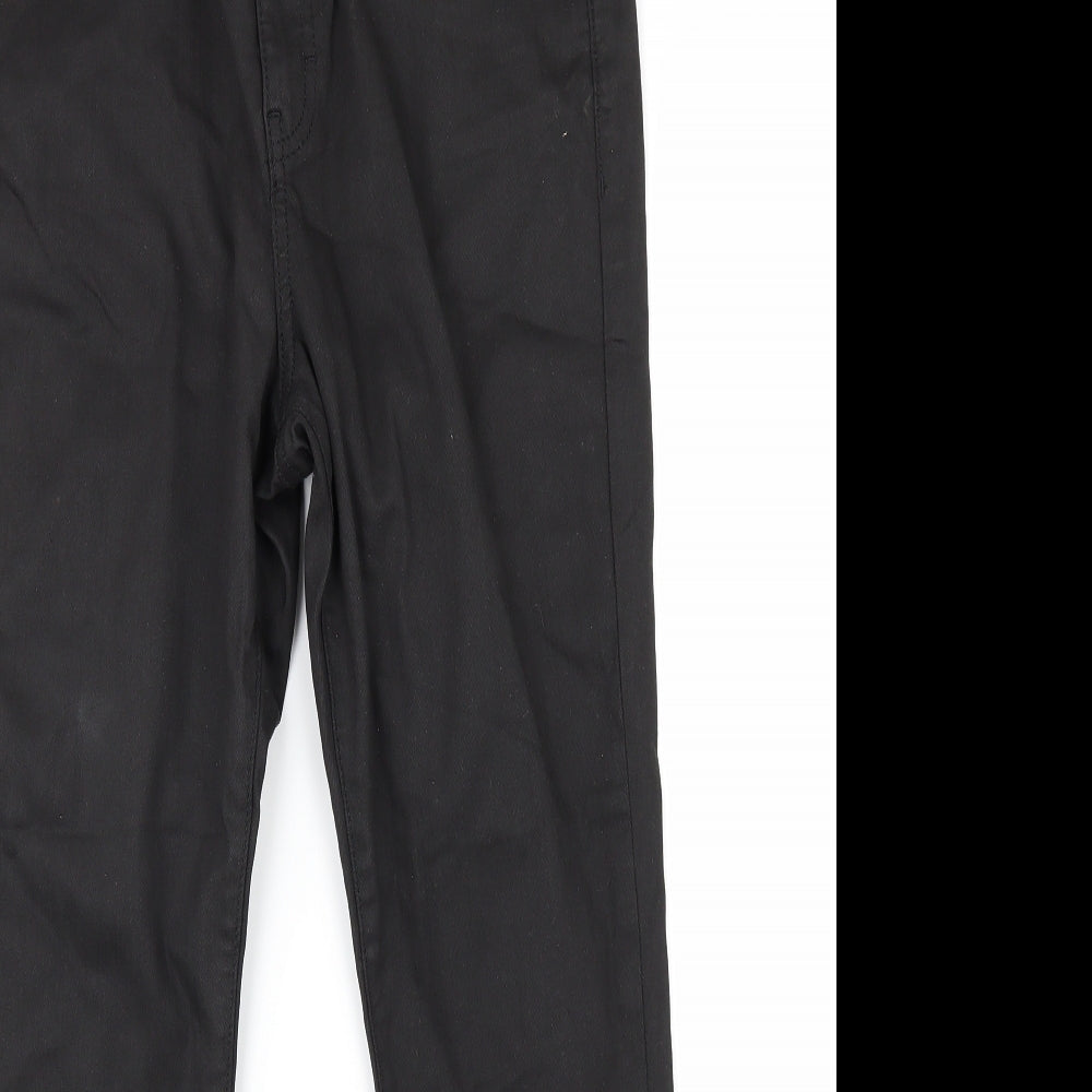 Womens UK Size 34 in Preworn Regular Fit Straight Black Jeans
