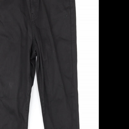 Womens UK Size 34 in Preworn Regular Fit Straight Black Jeans