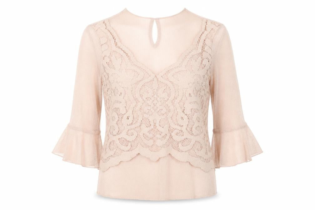 Womens UK Size 8 River Island Pink Basic Blouse