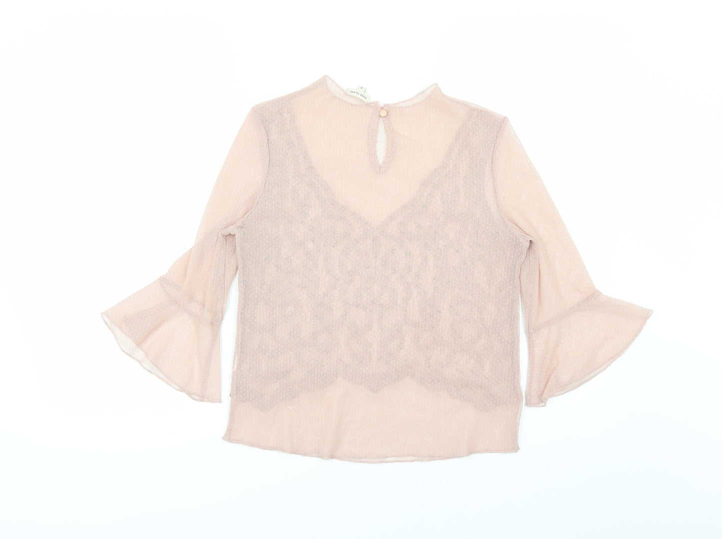 Womens UK Size 8 River Island Pink Basic Blouse