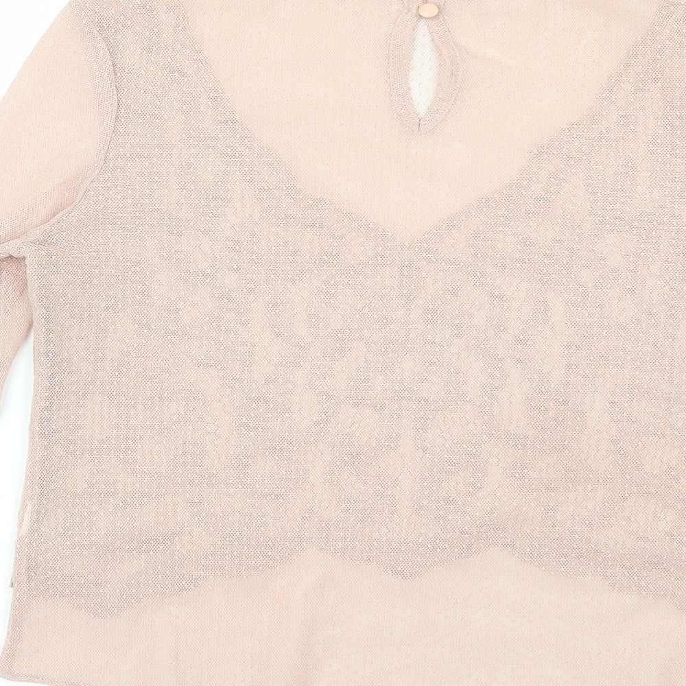 Womens UK Size 8 River Island Pink Basic Blouse