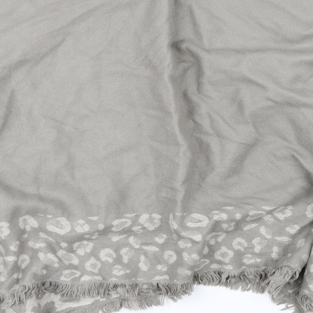 By Very Womens Grey Animal Print  Overcoat Poncho One Size