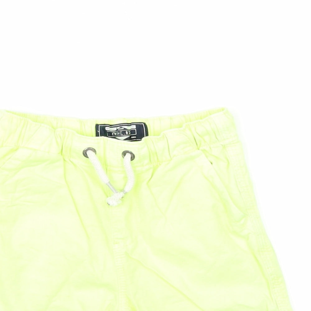 NEXT Boys Yellow   Chino Shorts Size 2-3 Years