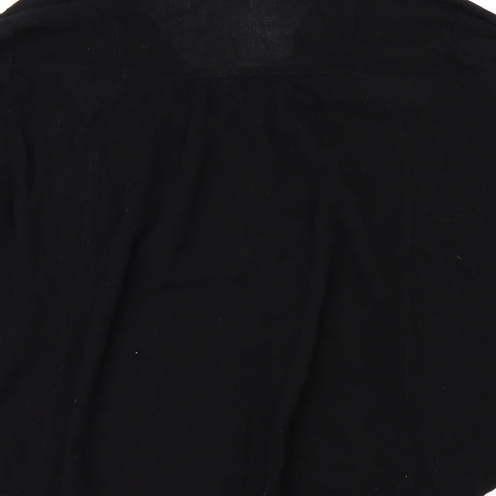 Womens UK Size 10 Atmosphere Black Basic Blouse