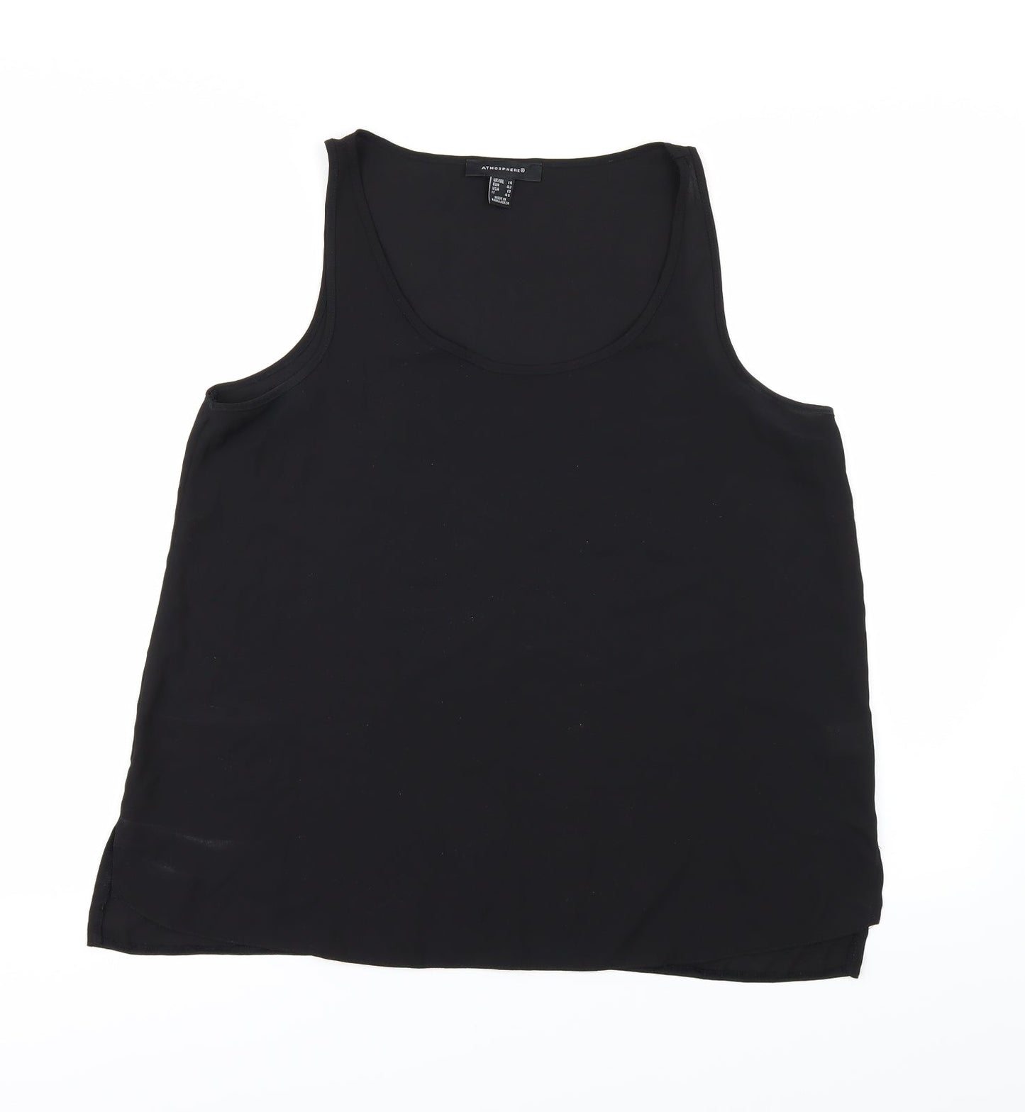 Womens UK Size 14 Atmosphere Black Basic Tank