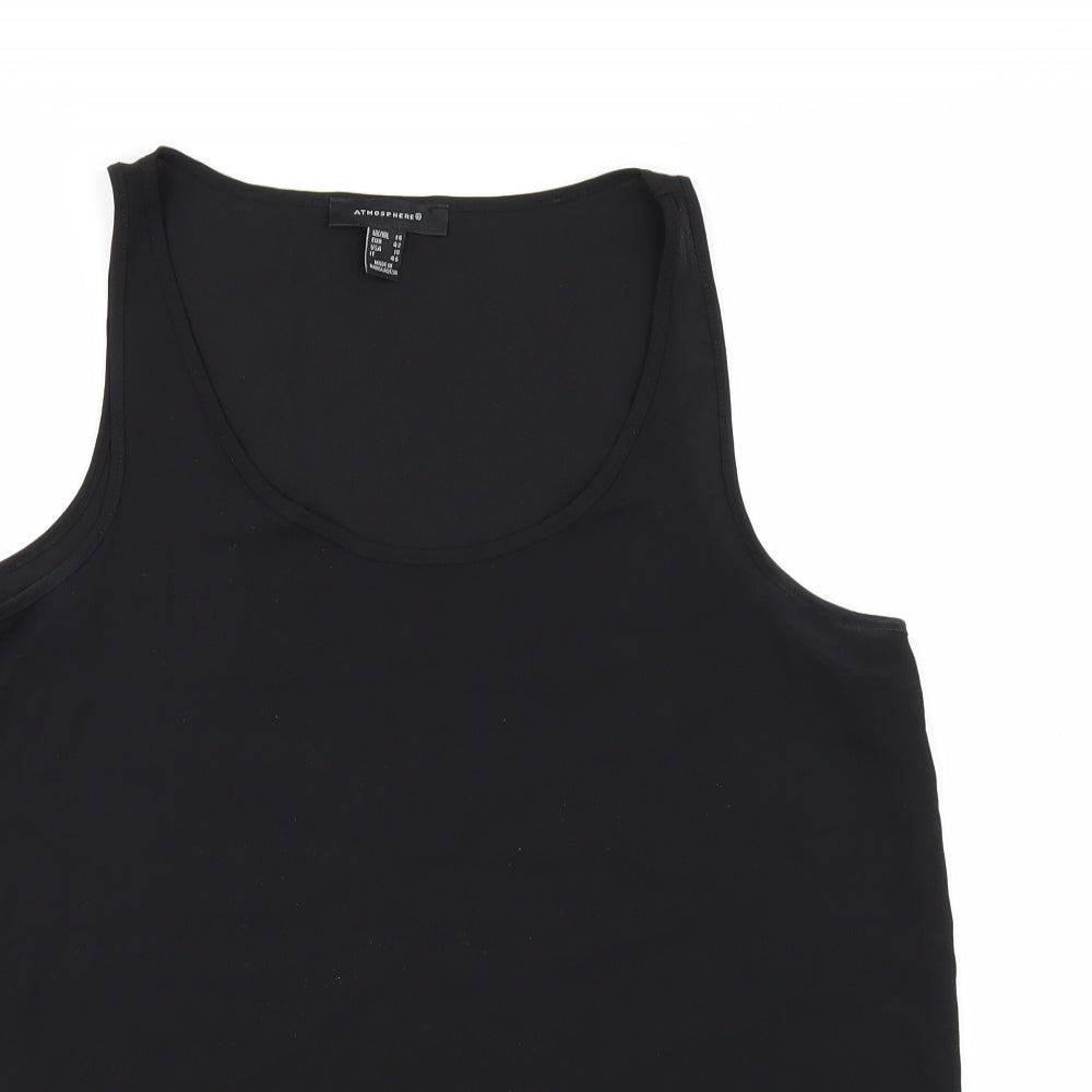 Womens UK Size 14 Atmosphere Black Basic Tank