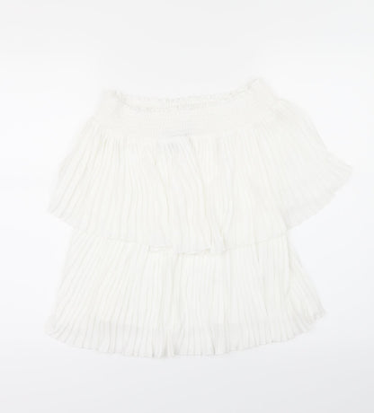 F&F Womens White   Basic Blouse Size 6