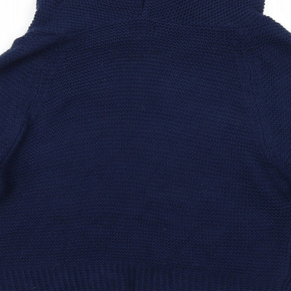 Amanti Womens Blue  Knit Cardigan Jumper Size M