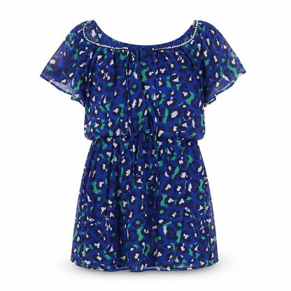 Be Beau Womens Blue Animal Print  Shift  Size 12