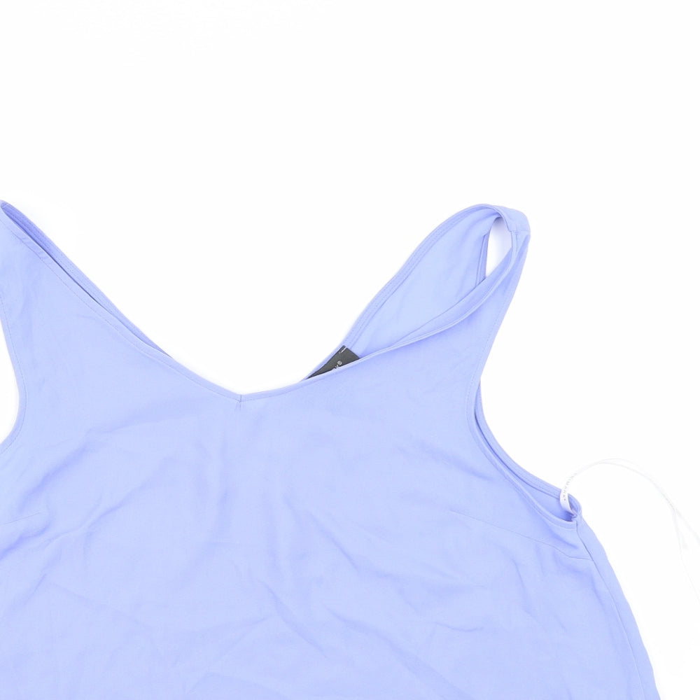 Primark Womens Purple  Satin Basic Tank Size 10