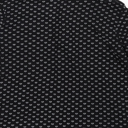Young Dimension Girls Black Geometric Jersey Basic T-Shirt Size 9-10 Years