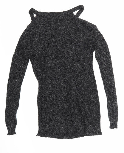Womens UK Size 8 NEXT Black Basic T-Shirt