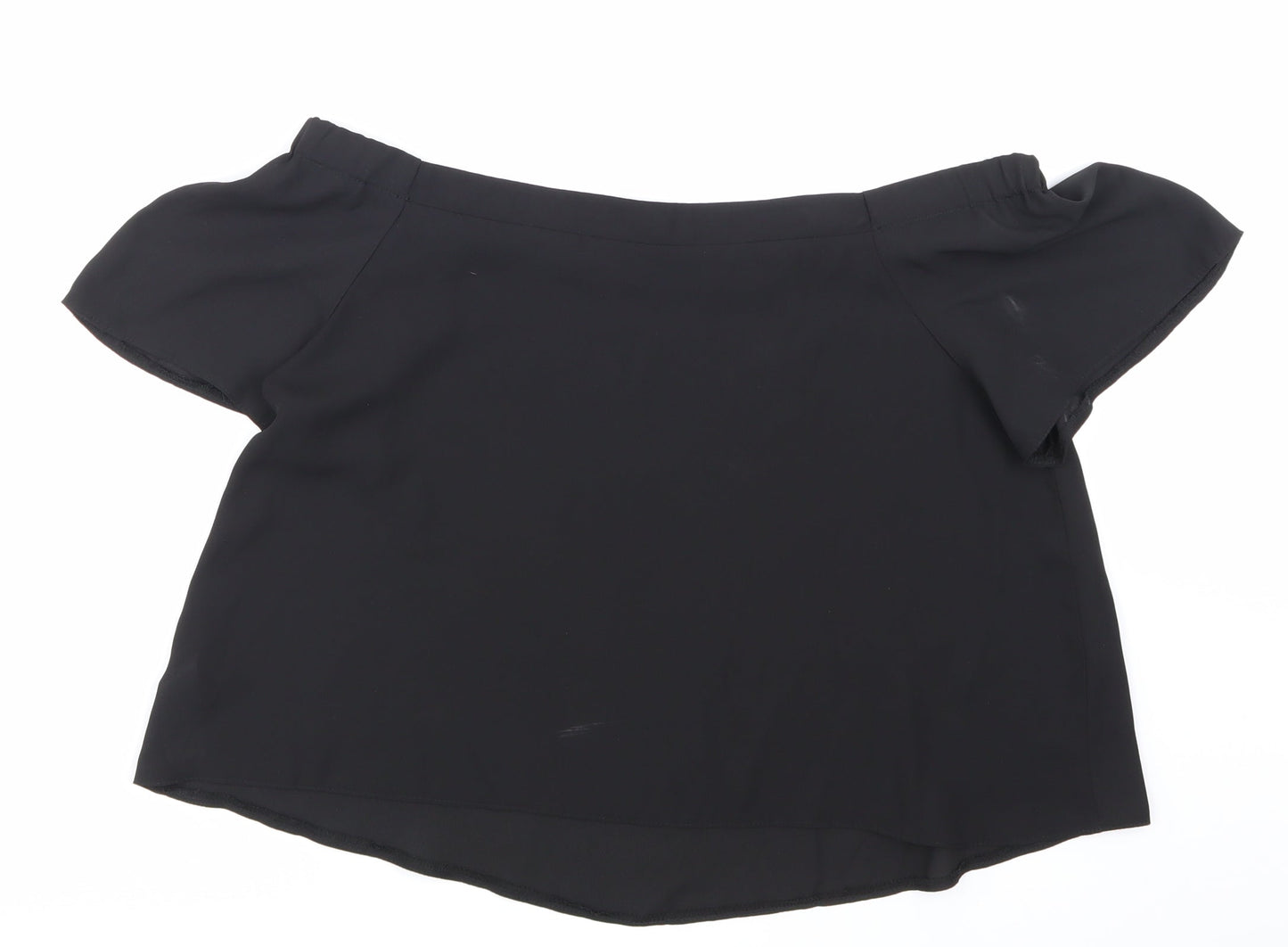 Womens UK Size 12 NEWLOOK Black Basic Blouse