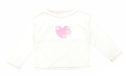 kidz Girls Beige   Pullover Hoodie Size 2 Years