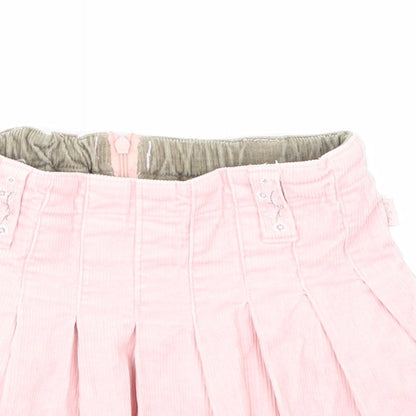 Pumpkin Girls Pink Floral Velvet Skater Skirt Size 3 Years