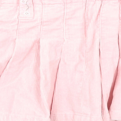 Pumpkin Girls Pink Floral Velvet Skater Skirt Size 3 Years
