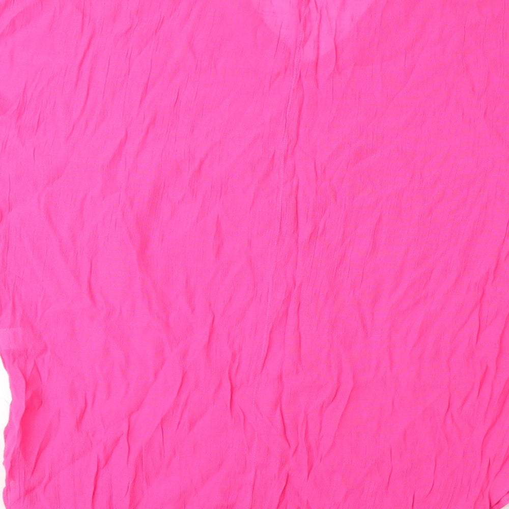 Womens UK Size S Papaya Pink Kimono T-Shirt