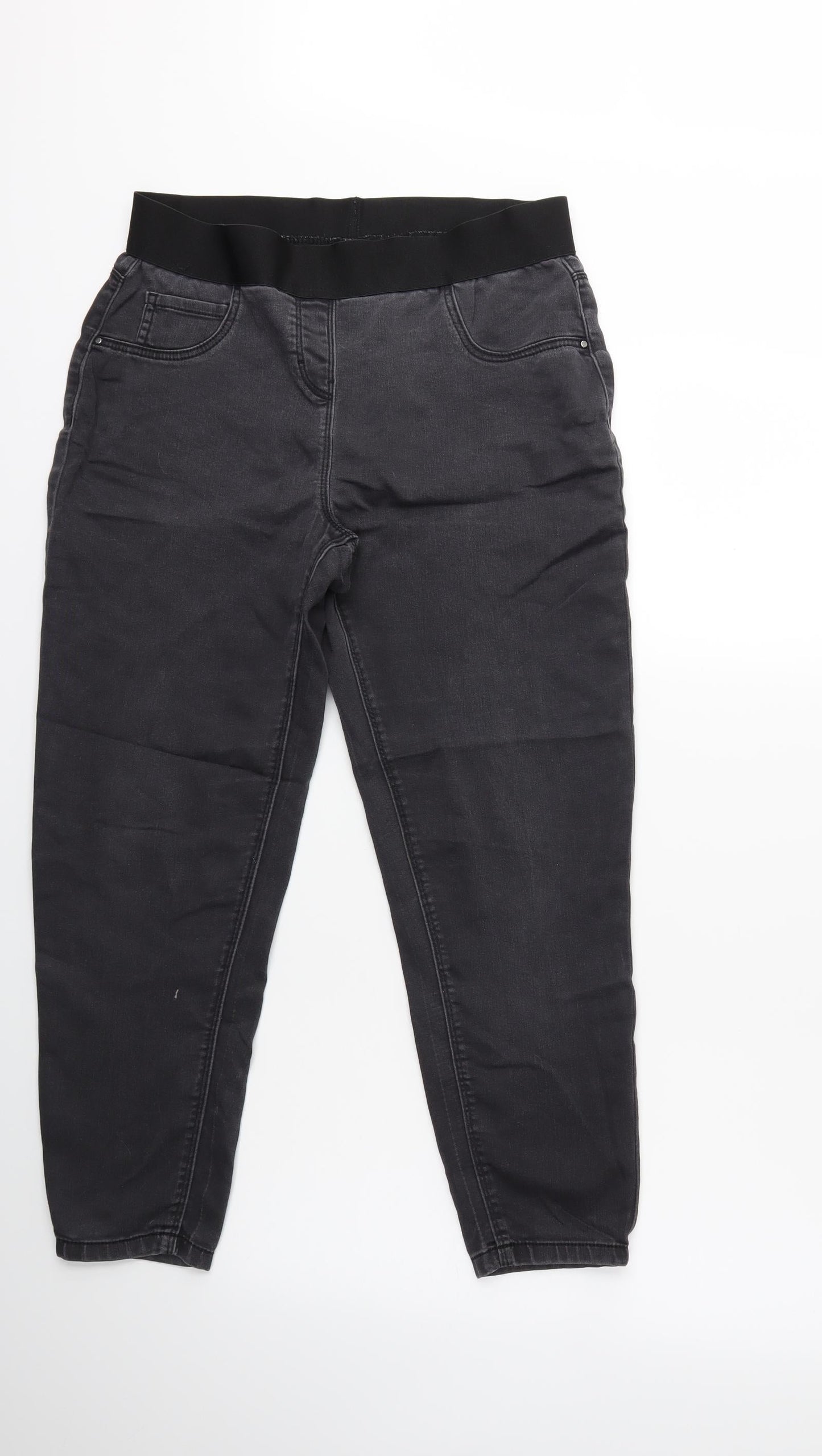 George Womens Grey  Denim Skinny Jeans Size 14 L25 in