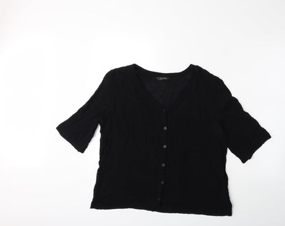 Evans Womens Black   Basic Blouse Size 16
