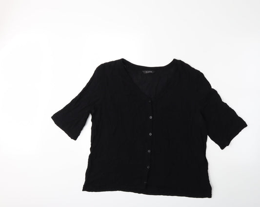 Evans Womens Black   Basic Blouse Size 16