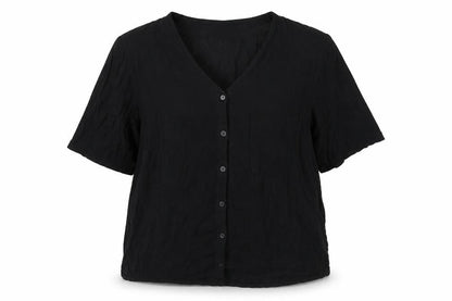 Womens UK Size 16 Evans Black Basic Blouse