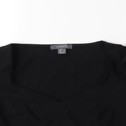 Womens UK Size 14 Atmosphere Black Basic Blouse