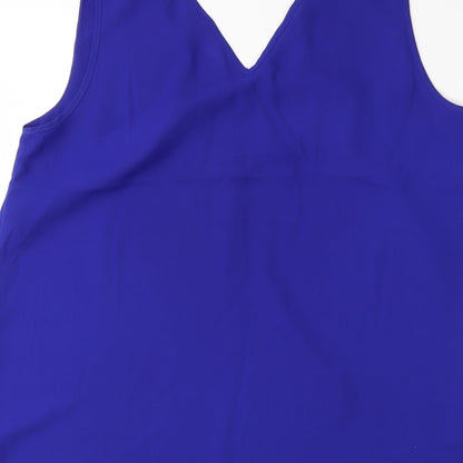 Womens UK Size 14 Dorothy Perkins Blue Basic Tank