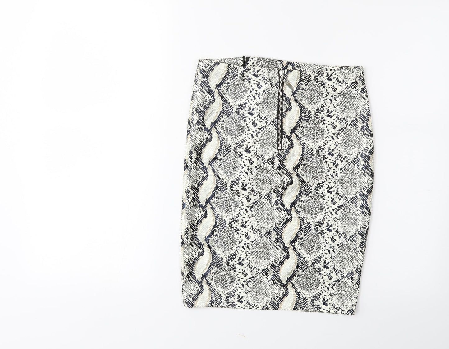 In Vogue Womens Beige Animal Print  Straight & Pencil Skirt Size S