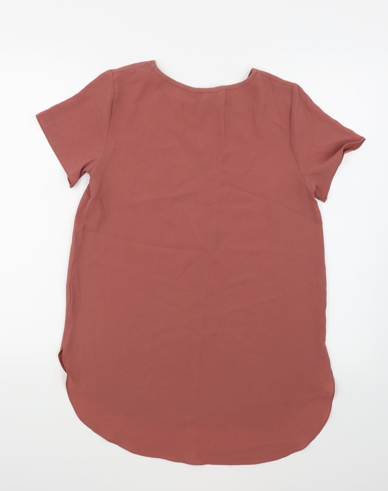 Womens UK Size 8 New Look Pink Basic Blouse