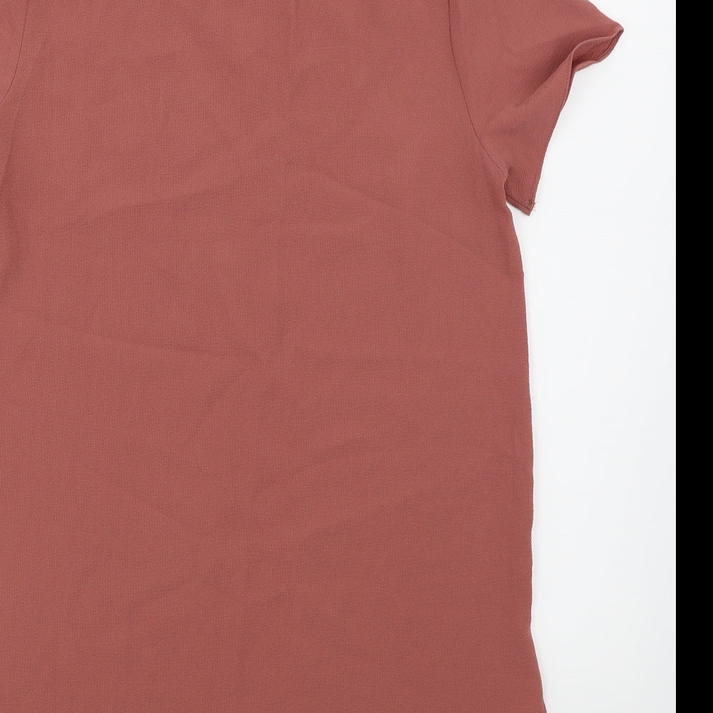 Womens UK Size 8 New Look Pink Basic Blouse