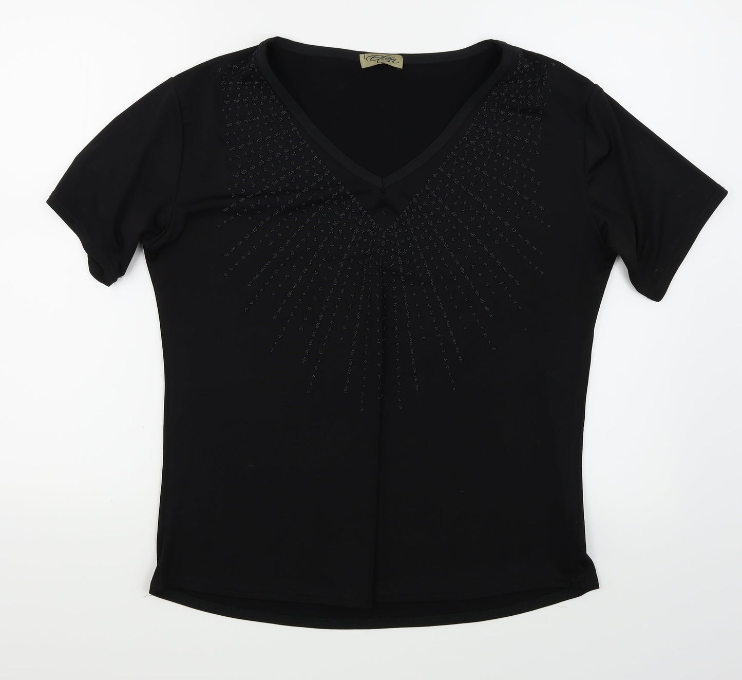 Etien Womens Black   Basic Blouse Size L