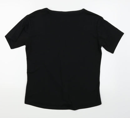 Etien Womens Black   Basic Blouse Size L
