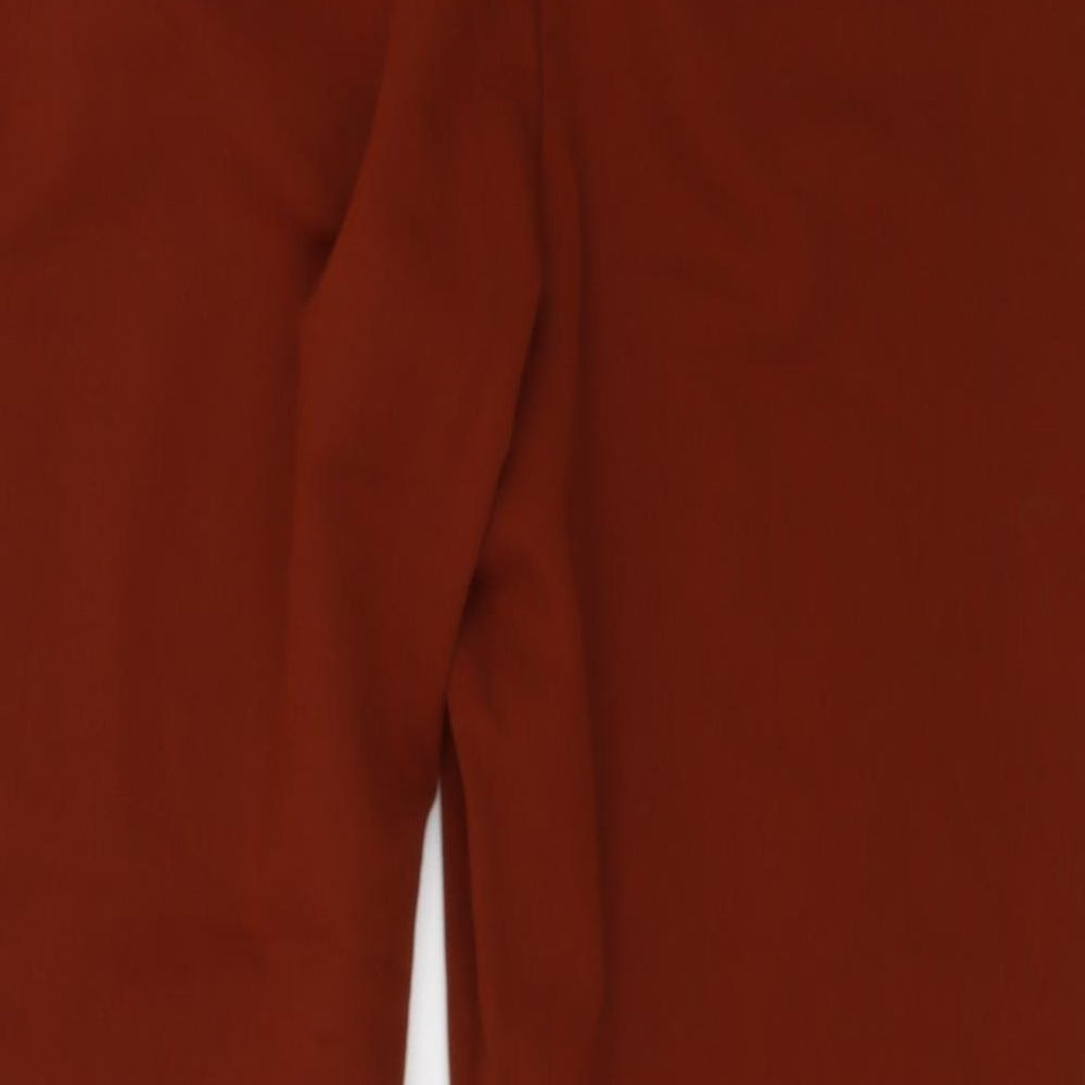 F&F Womens Brown   Dress Pants Trousers Size 10 L25 in