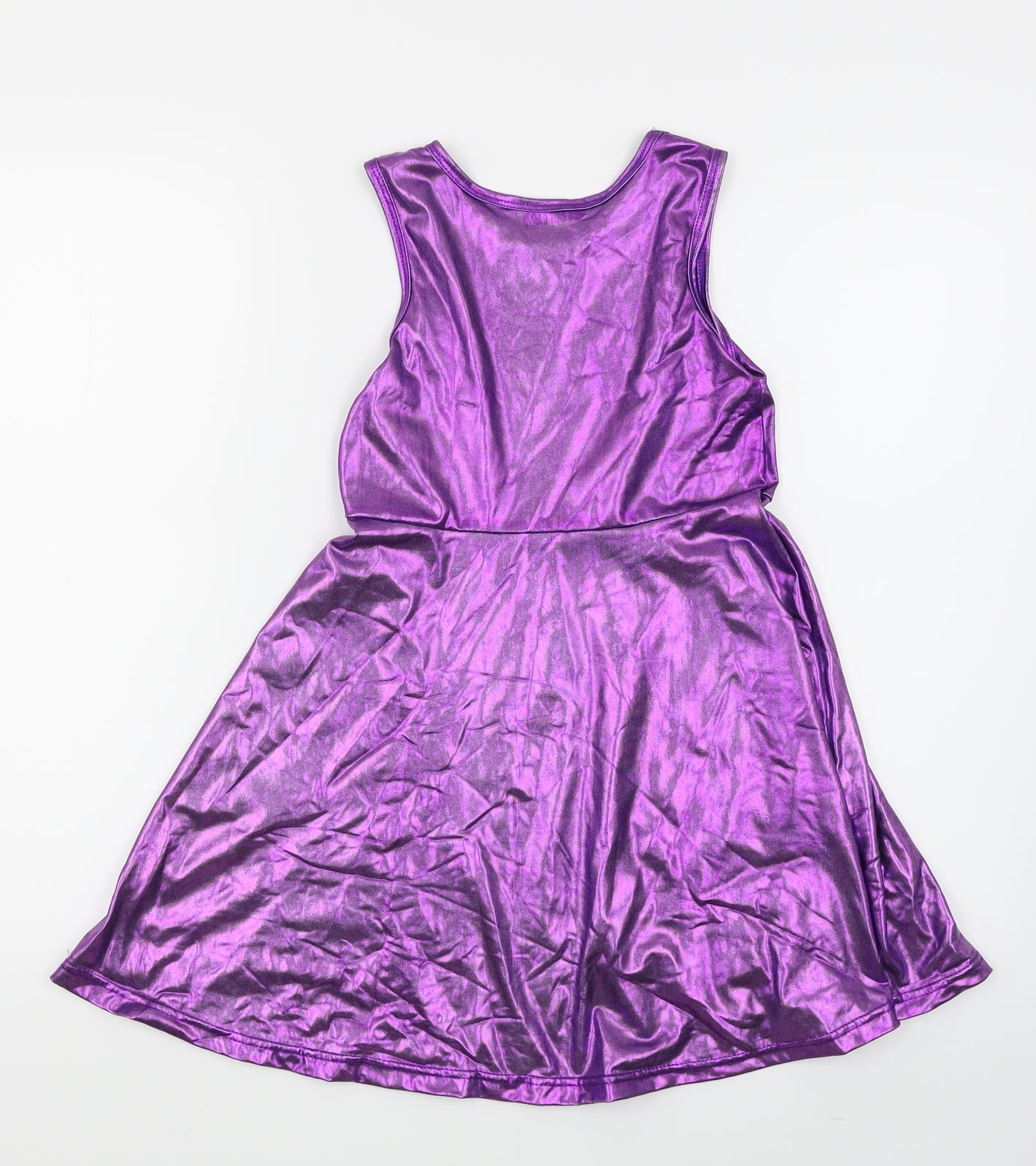 Ruikajia Girls Purple   Skater Dress  Size 7 Years