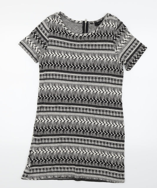 Atmosphere Womens Black Striped  Bodycon  Size 10