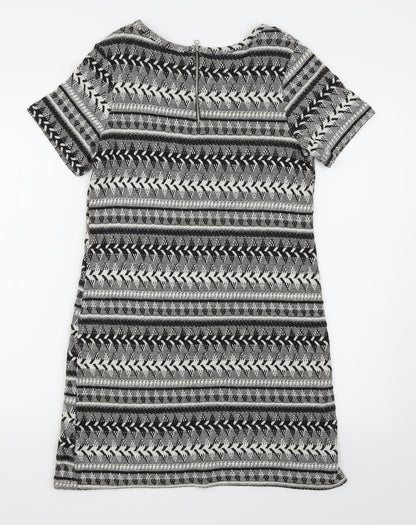 Atmosphere Womens Black Striped  Bodycon  Size 10