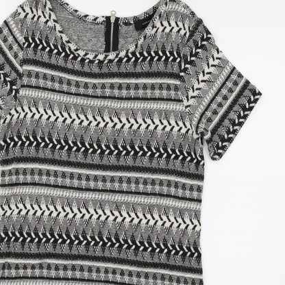 Atmosphere Womens Black Striped  Bodycon  Size 10