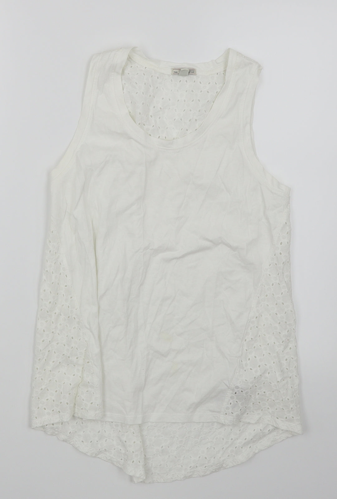 Womens UK Size XS Gap White Basic T-Shirt